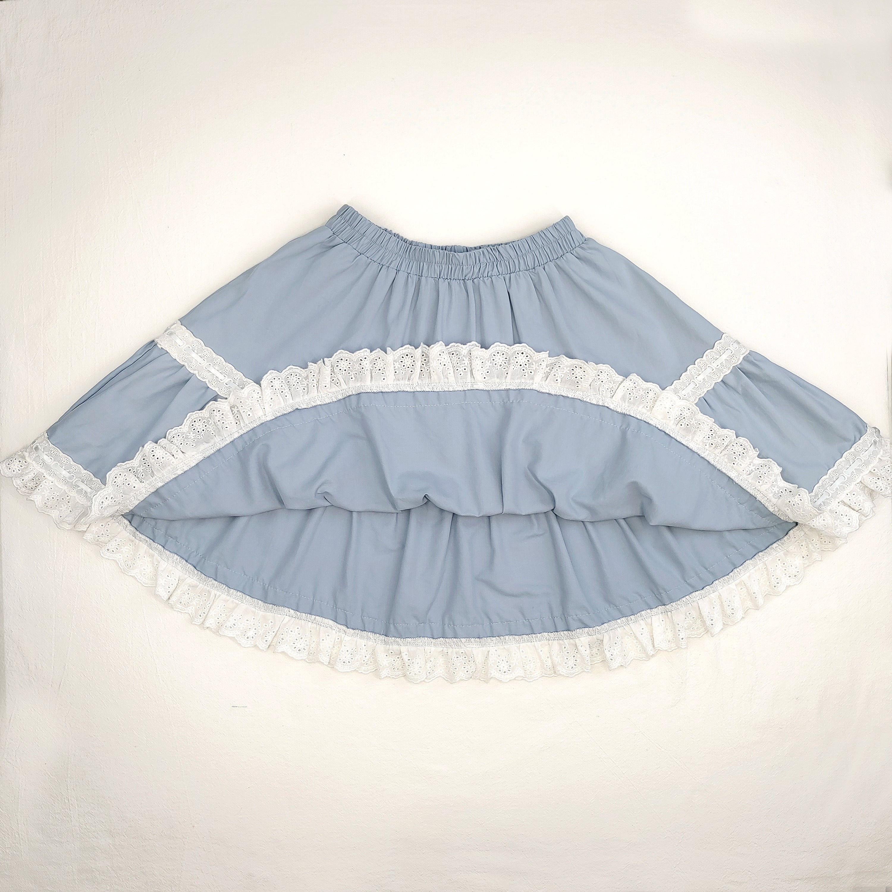 Sweet Lolita High Waist Mini Skirt Kawaii Lace Ruffle Bow A-line Skirt for Girls & Teens Harajuku Vintage Style
